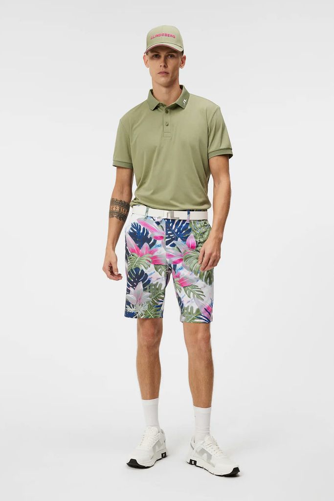 Áo golf nam tay ngắn KV Regular Fit Print Oil Green GMJT11526-M311 | J