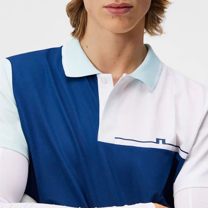 Áo golf nam tay ngắn Cliff Reg Polo Estate Blue GMJT09557-O341 | J.Lin