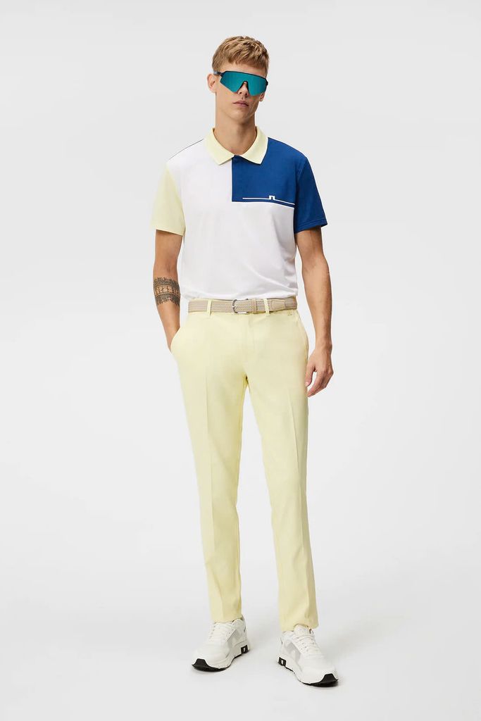 Áo golf nam tay ngắn Cliff Reg Polo WHITE GMJT09557-0000 | J.Lindeberg