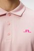 Áo golf nam tay ngắn Halto Regular Fit Polo Geo Powder Pink GMJT09543-