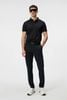 Áo golf nam tay ngắn Jeff Reg Fit Polo BLACK GMJT09170-9999 | J.Lindeb