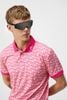 Áo golf nam tay ngắn Tour Tech Reg Fit Print Polo Geo Powder Pink GMJT