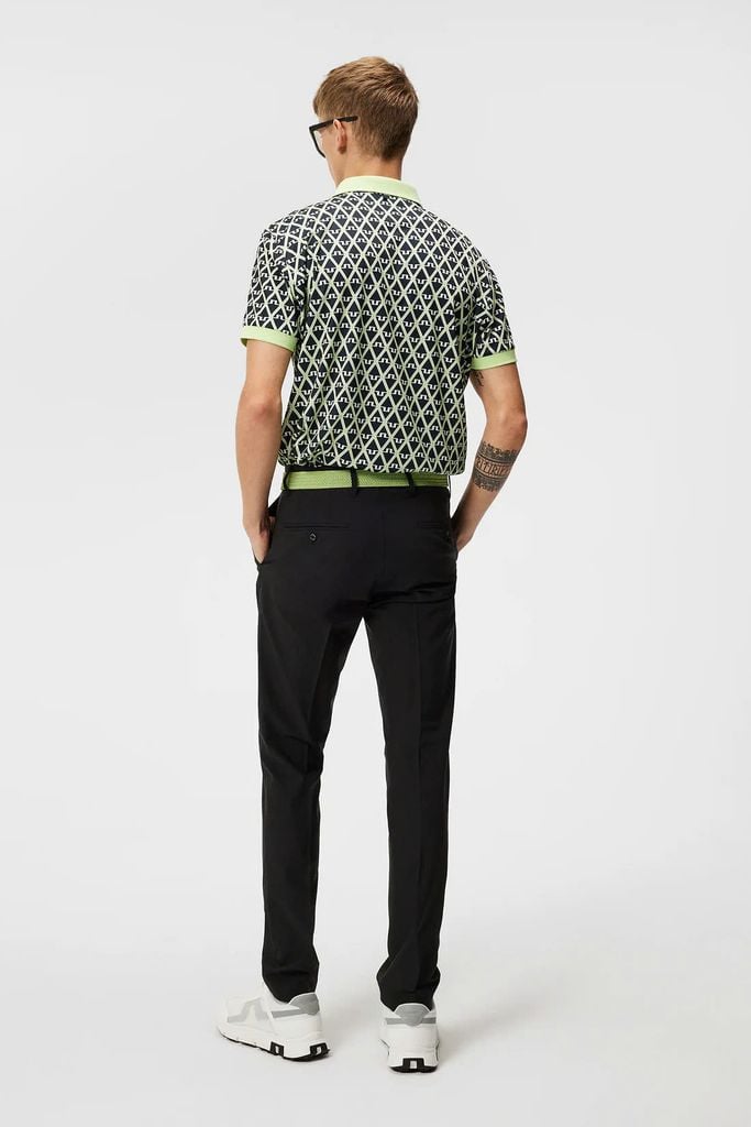 Áo golf nam tay ngắn Tour Tech Reg Fit Print Polo Geo JL Navy GMJT0916