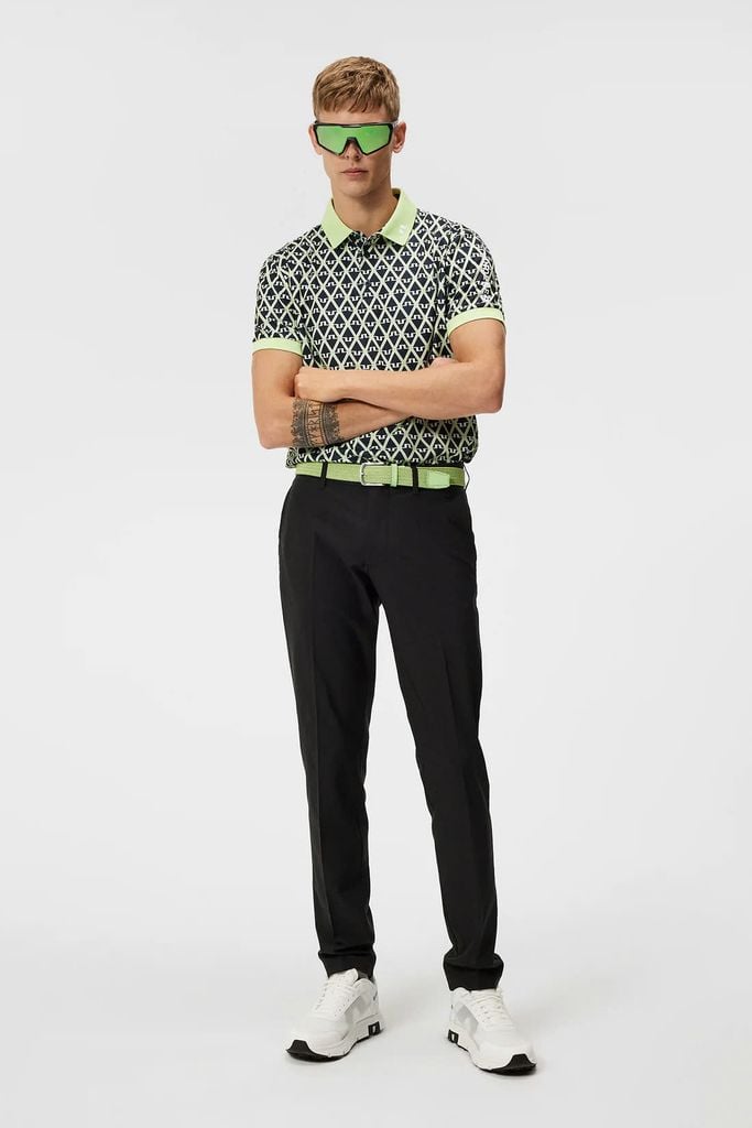 Áo golf nam tay ngắn Tour Tech Reg Fit Print Polo Geo JL Navy GMJT0916