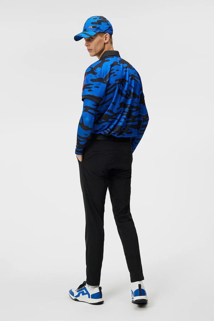 Áo golf nam tay ngắn Tour Tech Reg Fit Print Polo Neptune Nautical Blu