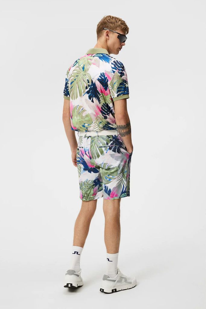 Áo golf nam tay ngắn Tour Tech Reg Fit Print Polo Calypso Oil Green GM