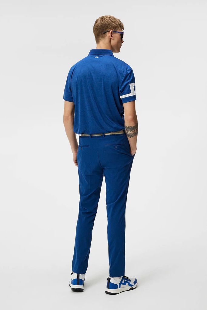 Áo golf nam tay ngắn Heath Regular Fit Polo Estate Blue Melange GMJT09