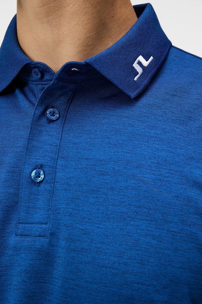 Áo golf nam tay ngắn Heath Regular Fit Polo Estate Blue Melange GMJT09