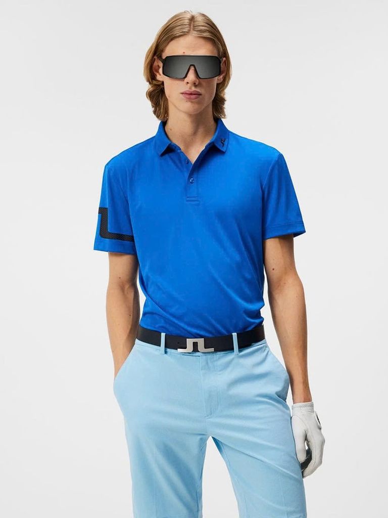 Áo golf nam tay ngắn Heath Regular Fit Polo Nautical Blue GMJT09159-O3