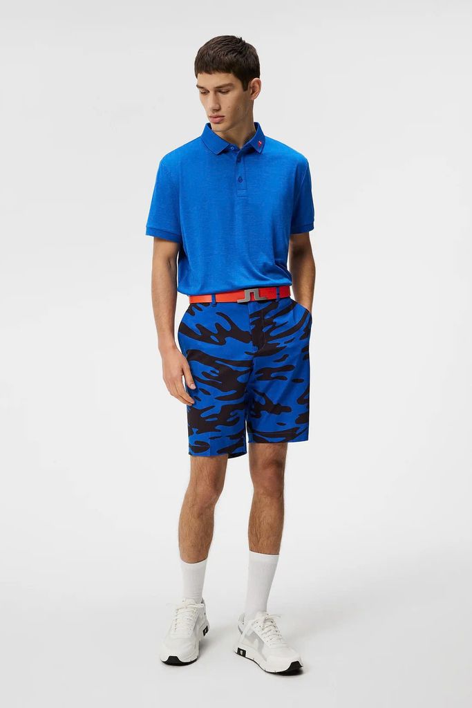 Áo golf nam tay ngắn KV Regular Fit Polo Nautical Blue Melange GMJT091