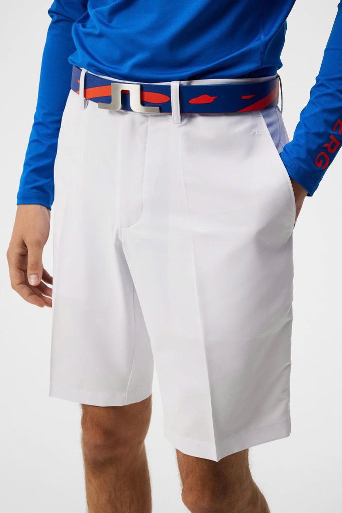 Quần shorts golf nam Somle Shorts White GMPA08944-0000 | J.Lindeberg