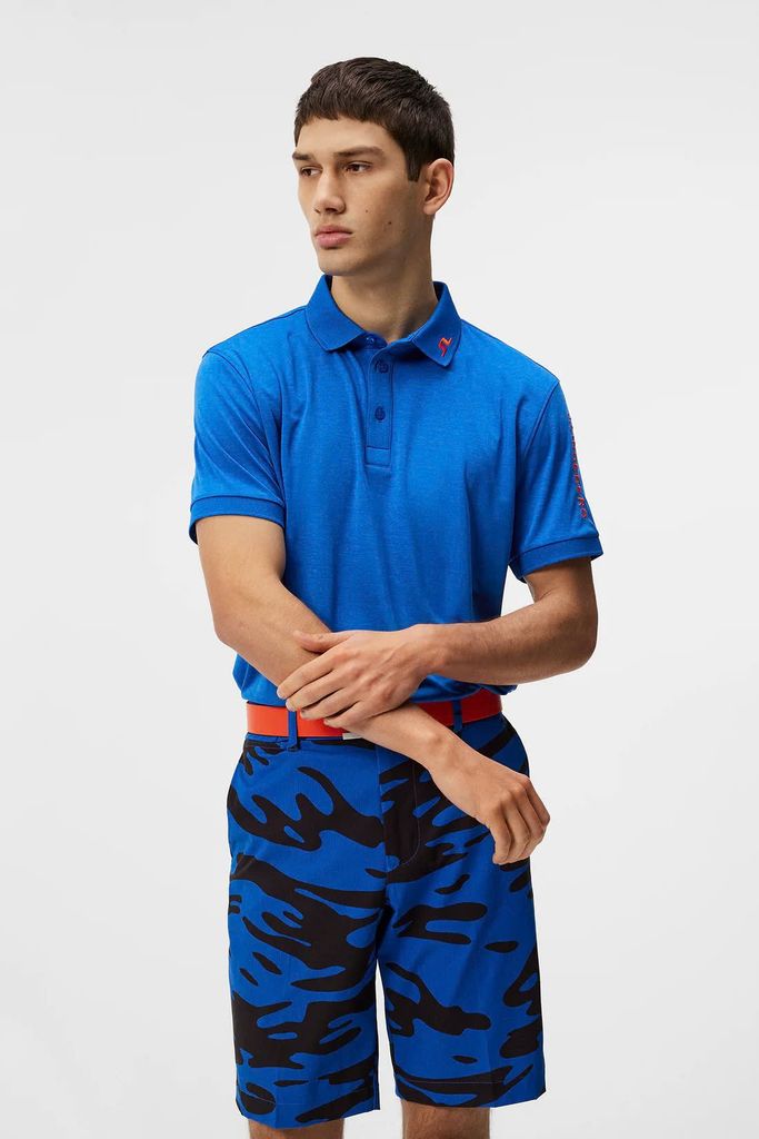 Áo golf nam tay ngắn Tour Tech Reg Fit Polo Nautical Blue Melange GMJT