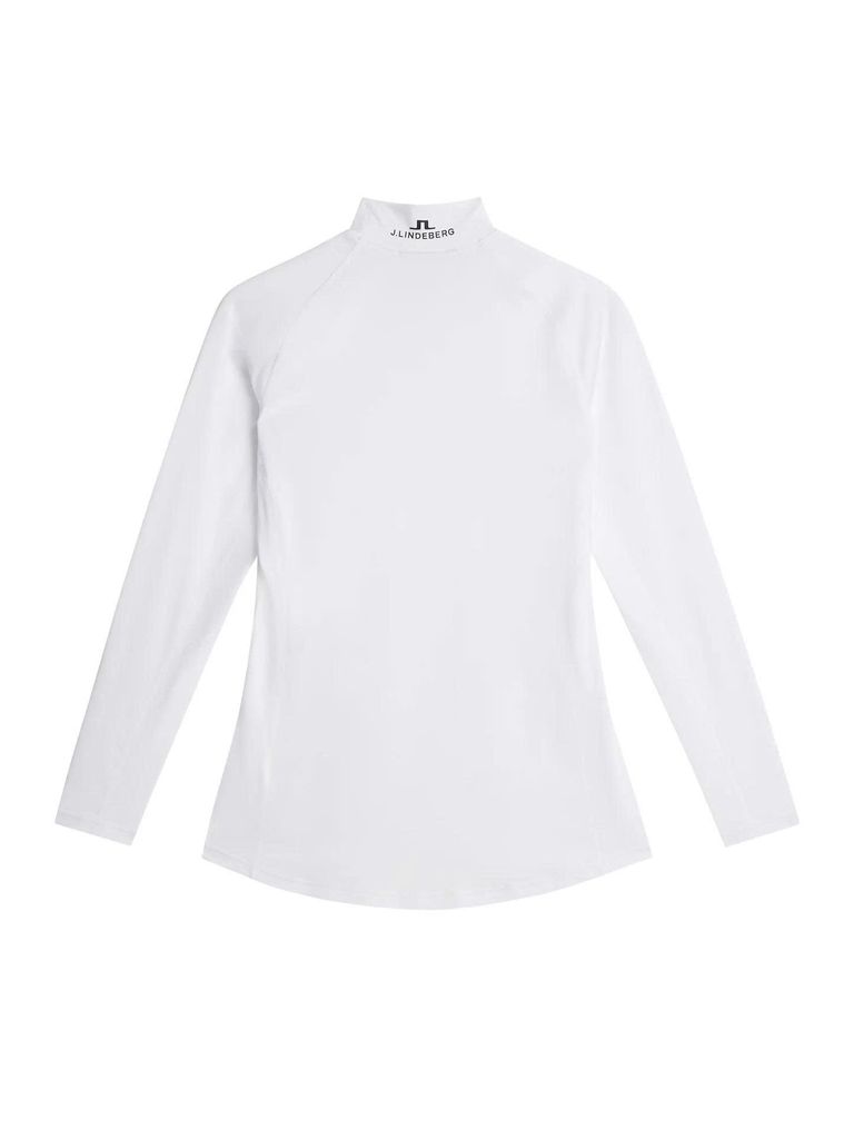 Áo golf nữ tay dài Asa Soft Compression Top White GWJT06333-0000 | J.L