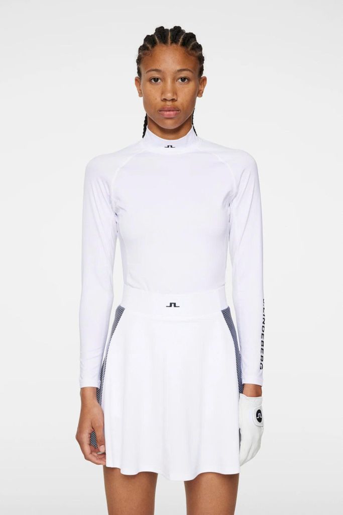 Áo golf nữ tay dài Asa Soft Compression Top White GWJT06333-0000 | J.L