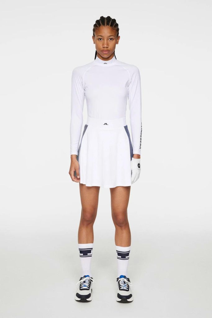 Áo golf nữ tay dài Asa Soft Compression Top White GWJT06333-0000 | J.L