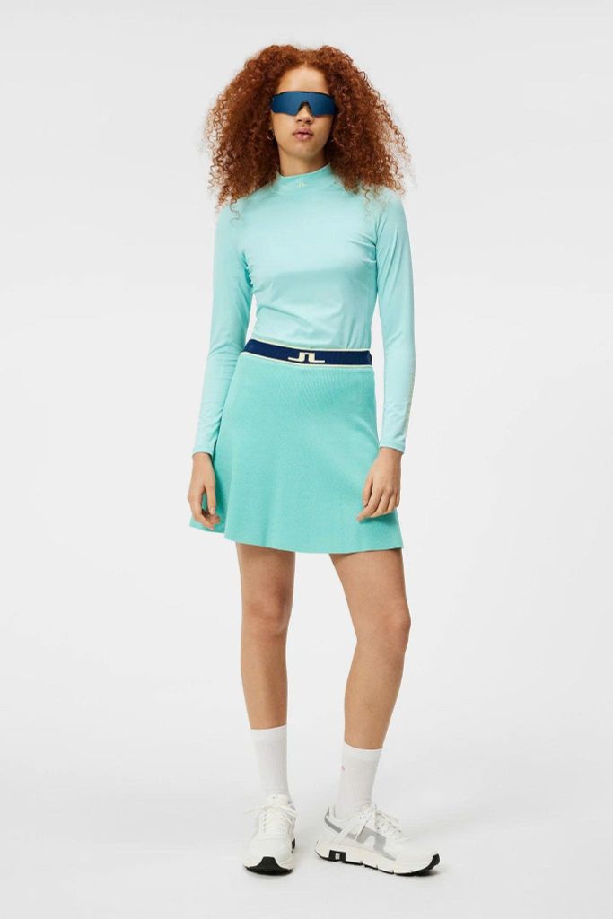 Áo golf nữ tay dài Asa Soft Compression Top Aruba Blue GWJT09003-O492