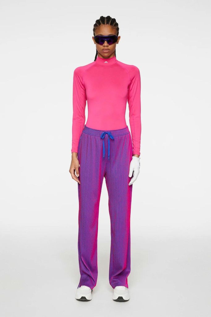 Áo golf nữ tay dài Asa Soft Compression Top Pink Peacock GWJT10711-S15