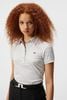 Áo golf nữ tay ngắn Alaya Jacquard Polo Neptune Jacquard Light Grey GW