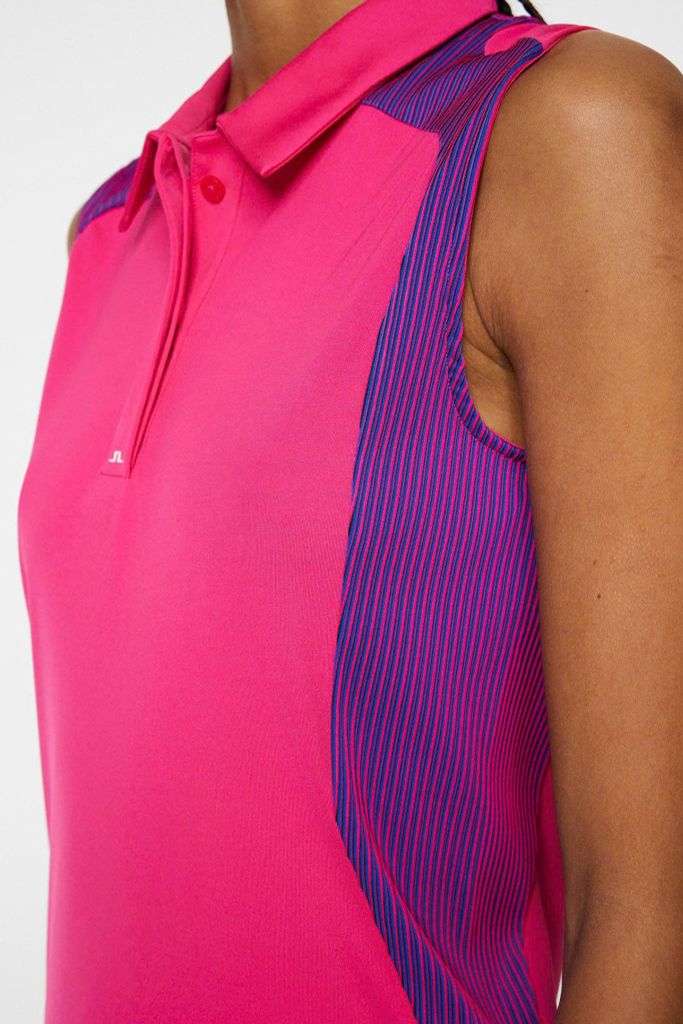 Áo golf nữ tay ngắn Betsy Sleeveless Polo Pink Peacock GWJT10716-S153