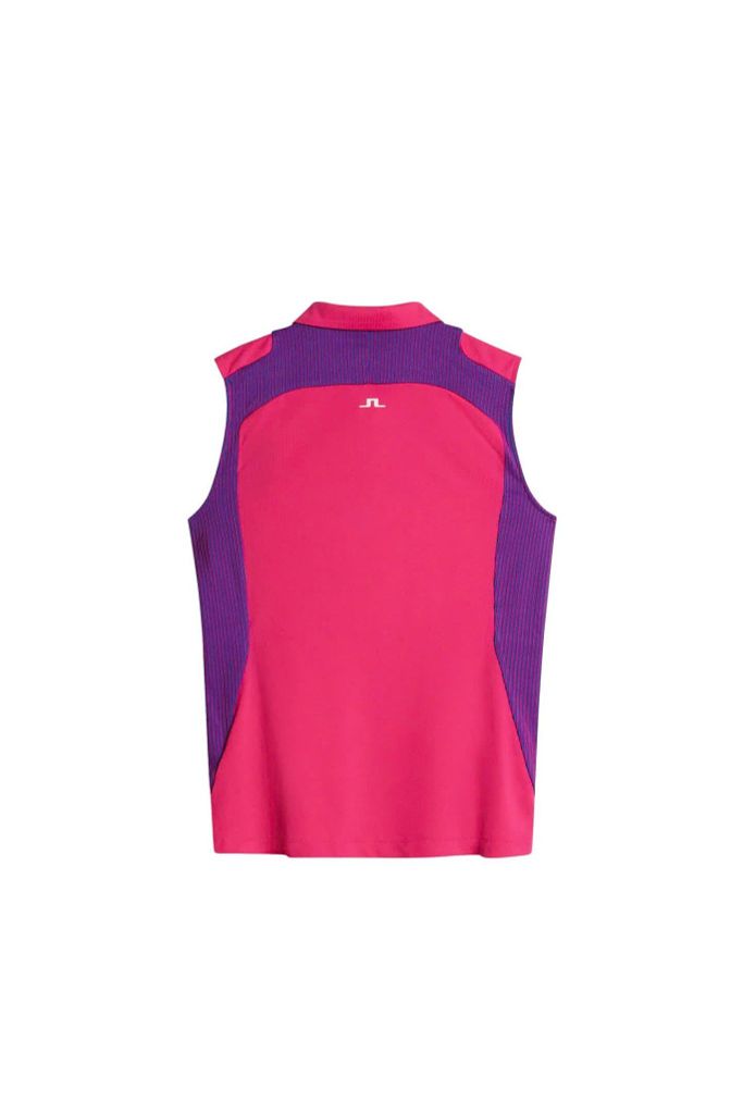 Áo golf nữ tay ngắn Betsy Sleeveless Polo Pink Peacock GWJT10716-S153