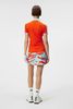Áo golf nữ tay ngắn Demi Polo Tangerine Tango GWJT09011-G016 | J.Linde