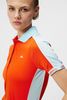 Áo golf nữ tay ngắn Demi Polo Tangerine Tango GWJT09011-G016 | J.Linde