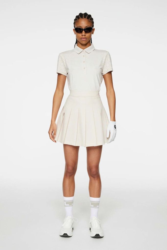 Áo golf nữ tay ngắn Karrie Polo Moonbeam GWJT10892-U029 | J.Lindeberg