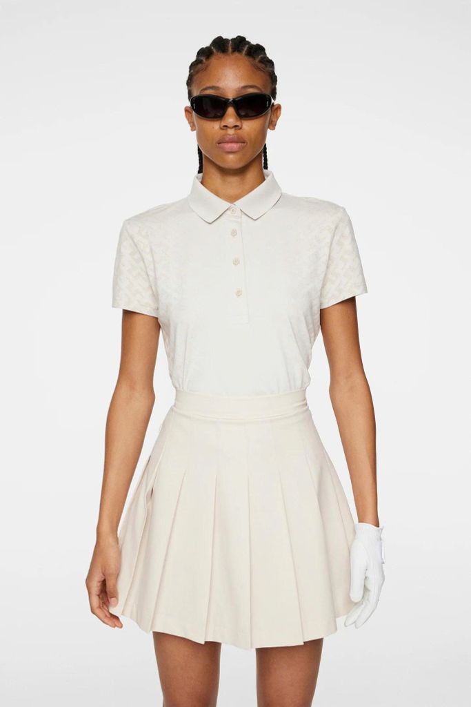 Áo golf nữ tay ngắn Karrie Polo Moonbeam GWJT10892-U029 | J.Lindeberg