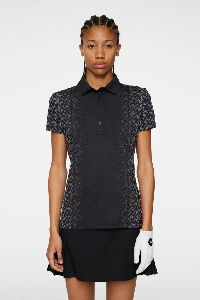 Áo golf nữ tay ngắn Karrie Polo White GWJT10892-0000 | J.Lindeberg