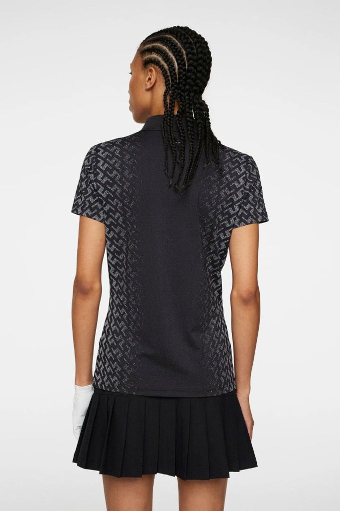 Áo golf nữ tay ngắn Karrie Polo White GWJT10892-0000 | J.Lindeberg