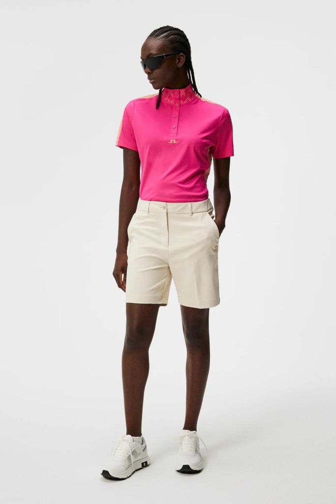 Áo golf nữ tay ngắn Pip Polo Fuchsia Purple GWJT09010-Q116 | J.Lindebe