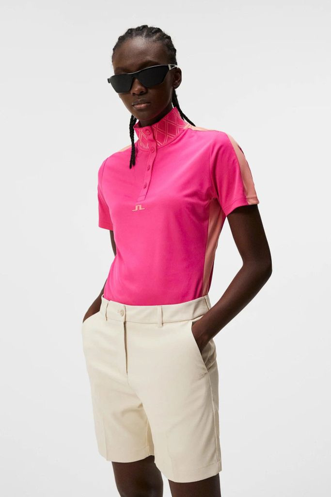Áo golf nữ tay ngắn Pip Polo Fuchsia Purple GWJT09010-Q116 | J.Lindebe