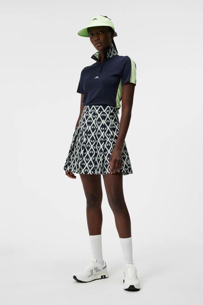 Váy golf Adina Print Skirt Geo JL Navy GWSD09295-O500 | J.Lindeberg
