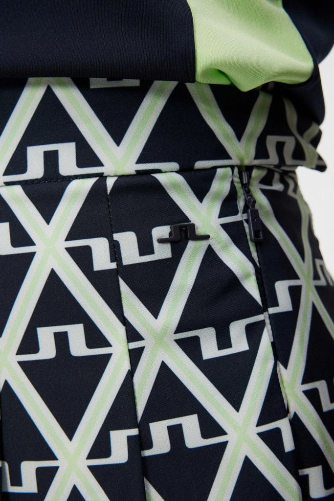 Váy golf Adina Print Skirt Geo JL Navy GWSD09295-O500 | J.Lindeberg