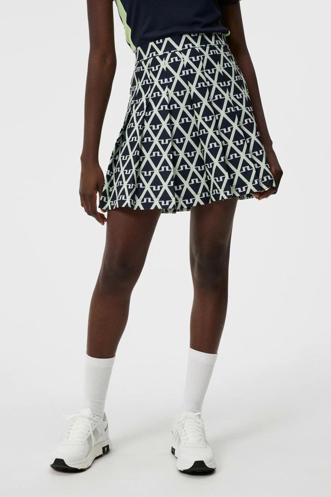 Váy golf Adina Print Skirt Geo JL Navy GWSD09295-O500 | J.Lindeberg
