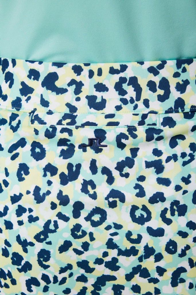 Váy golf Amelie Print Skirt Leopard Aruba Blue GWSD09352-O495 | J.Lind