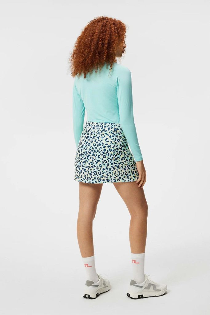 Váy golf Amelie Print Skirt Leopard Aruba Blue GWSD09352-O495 | J.Lind