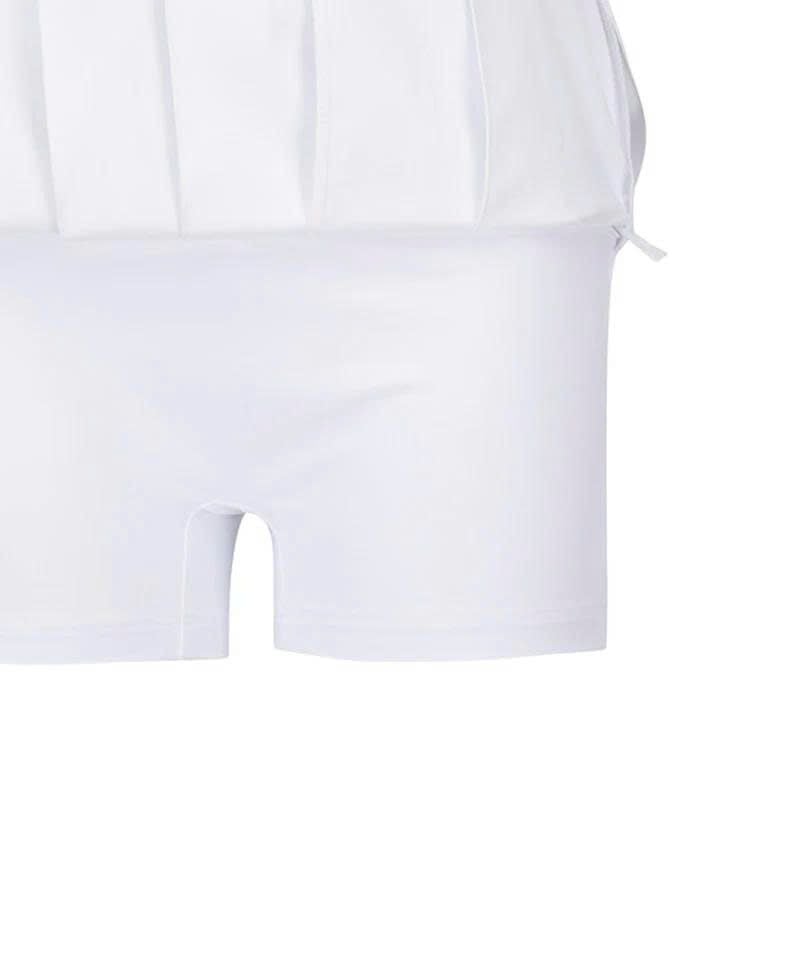 Váy golf Logo Band Point Pleats Skirt - White AGESWSQ02WH | Anew Golf