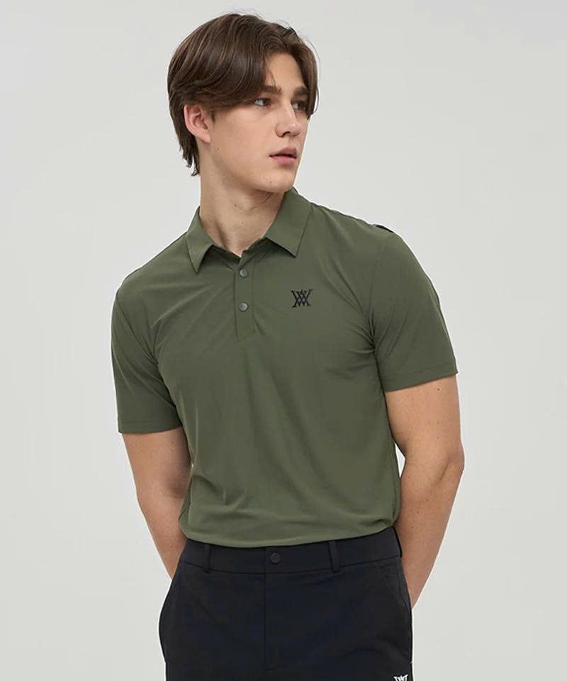 Áo golf nam tay ngắn Sporty Short T-Shirt - Khaki AGEMMTS02KH | Anew G