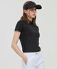 Áo golf nữ tay ngắn Beads Point Short T-Shirt - Black AGEMWTS06BK | An