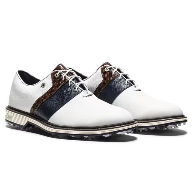 Giày golf nam Premiere Series White /Navy/Brown 54554 | FootJoy