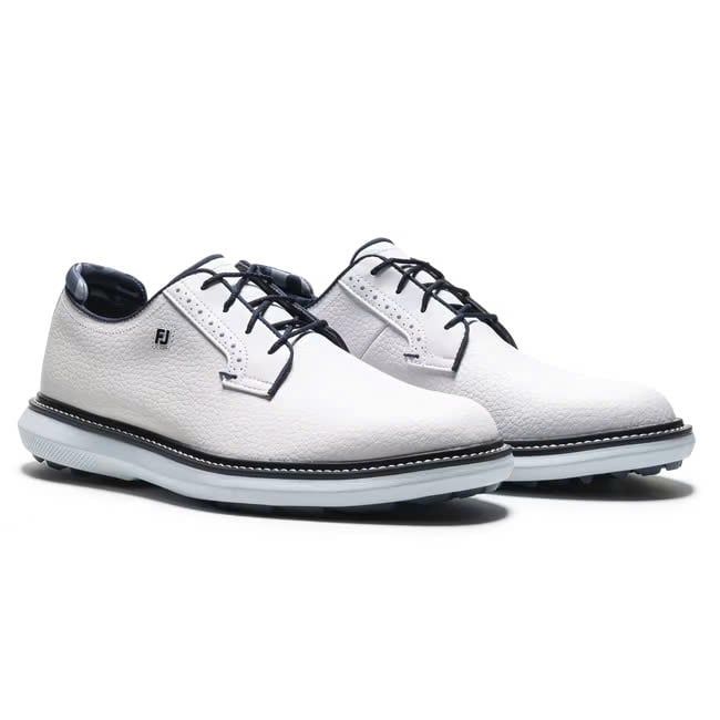 Giày golf nam TRADITIONS White /Navy/Blue 57974 | FootJoy