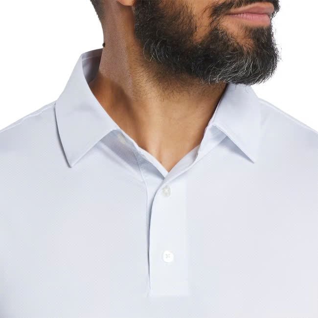 Áo golf nam tay ngắn Tonal Dot Print Lisle WHITE 37498 | FootJoy