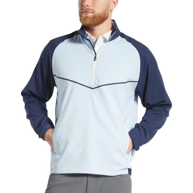 Áo khoác nam Zephyr Windshirt Navy / Light Blue 31480 | FootJoy