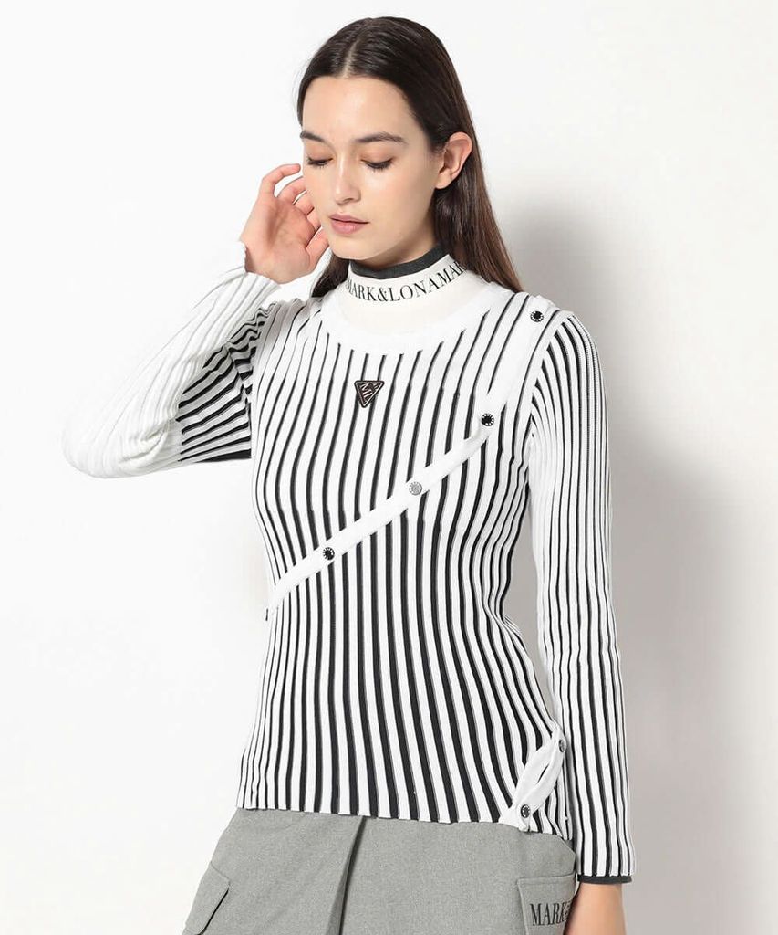 Áo golf tay dài nữ CPRK MCW-5C-AB54 (White) | MARK & LONA