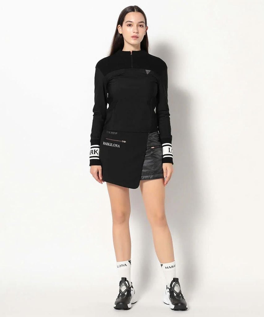 Áo golf tay dài nữ HCQT MCW-5C-AC50 (Black) | MARK & LONA