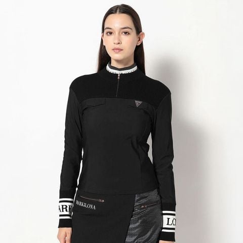 Áo golf tay dài nữ HCQT MCW-5C-AC50 (Black) | MARK & LONA