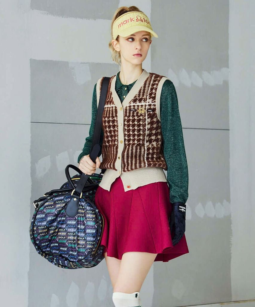 Váy golf Allure Knit Skirt MLW-5C-AE06 (Pink) | MARK & LONA