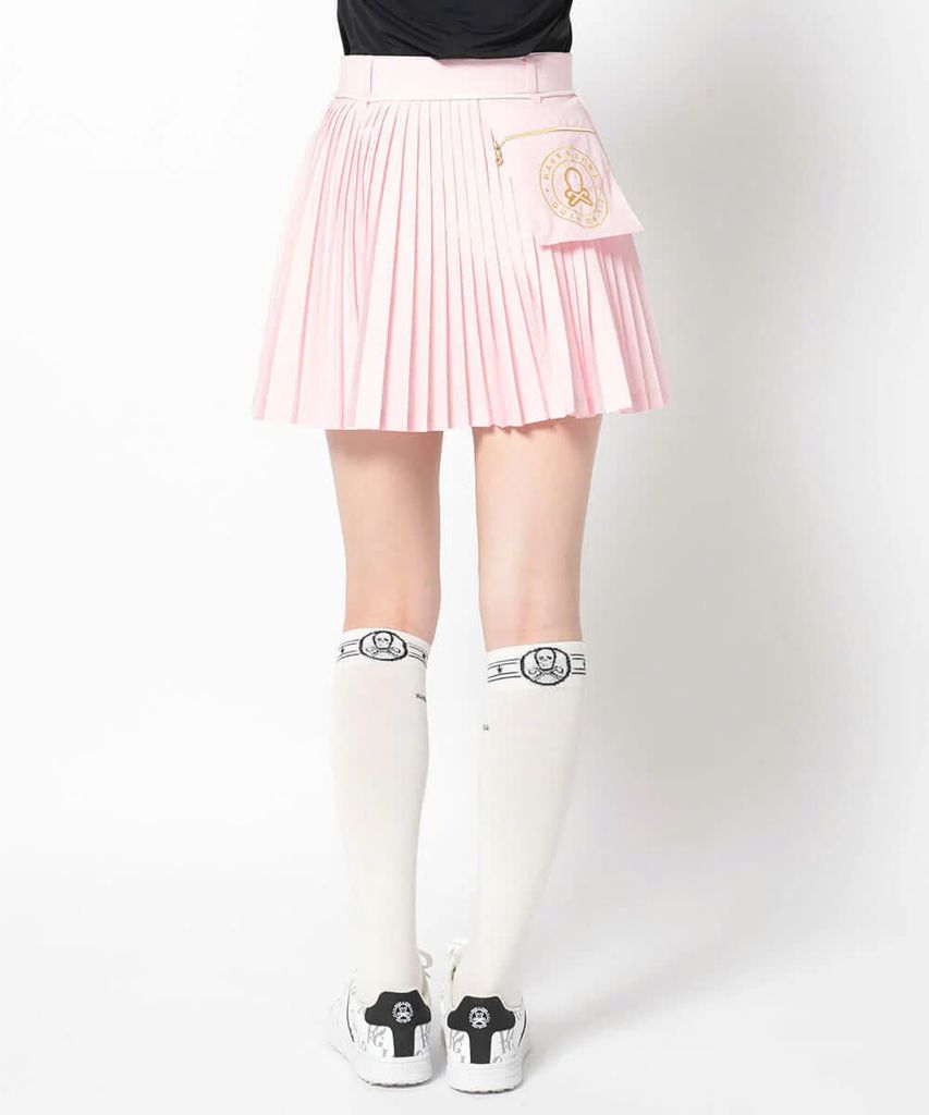 Váy golf Ripple Pleat Utility Skirt MLW-5C-AE02 (Pink) | MARK & LONA