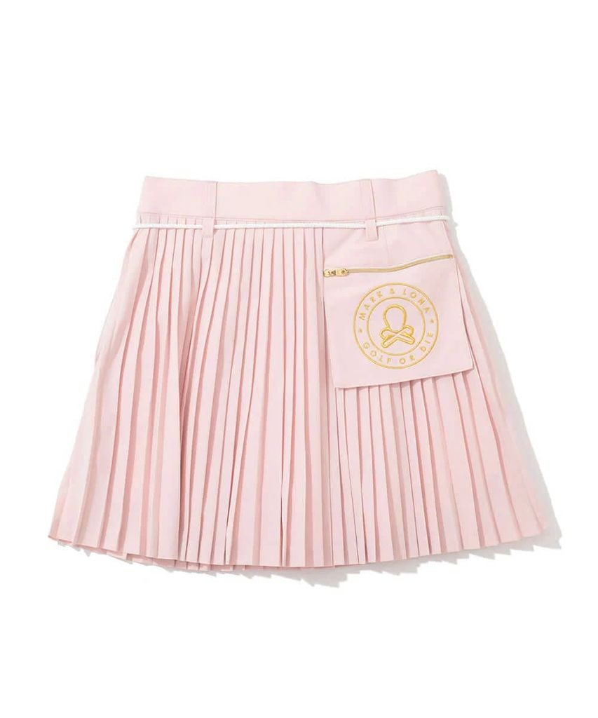 Váy golf Ripple Pleat Utility Skirt MLW-5C-AE02 (Pink) | MARK & LONA